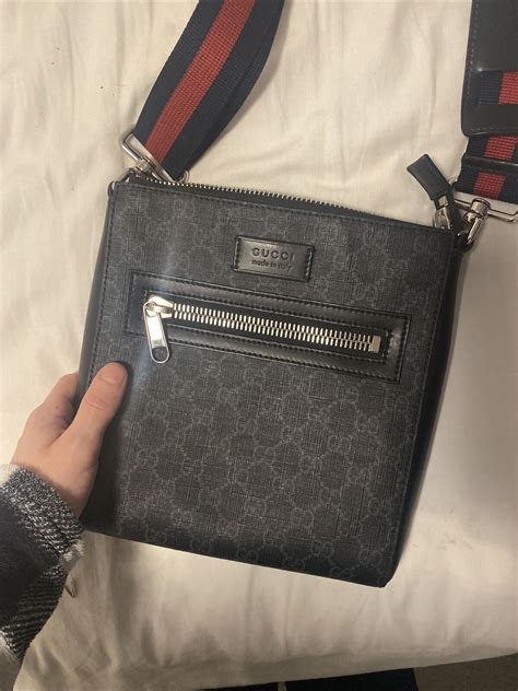 gucci messenger bag used|authentic gucci messenger bag.